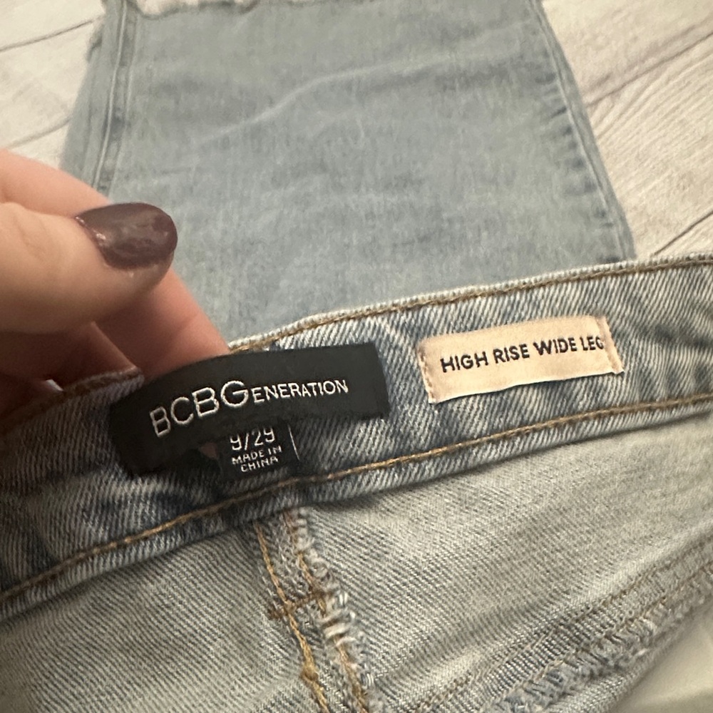 BCBGeneration Wide Leg‎ High Rise Jeans 9 29 - Picture 3 of 5